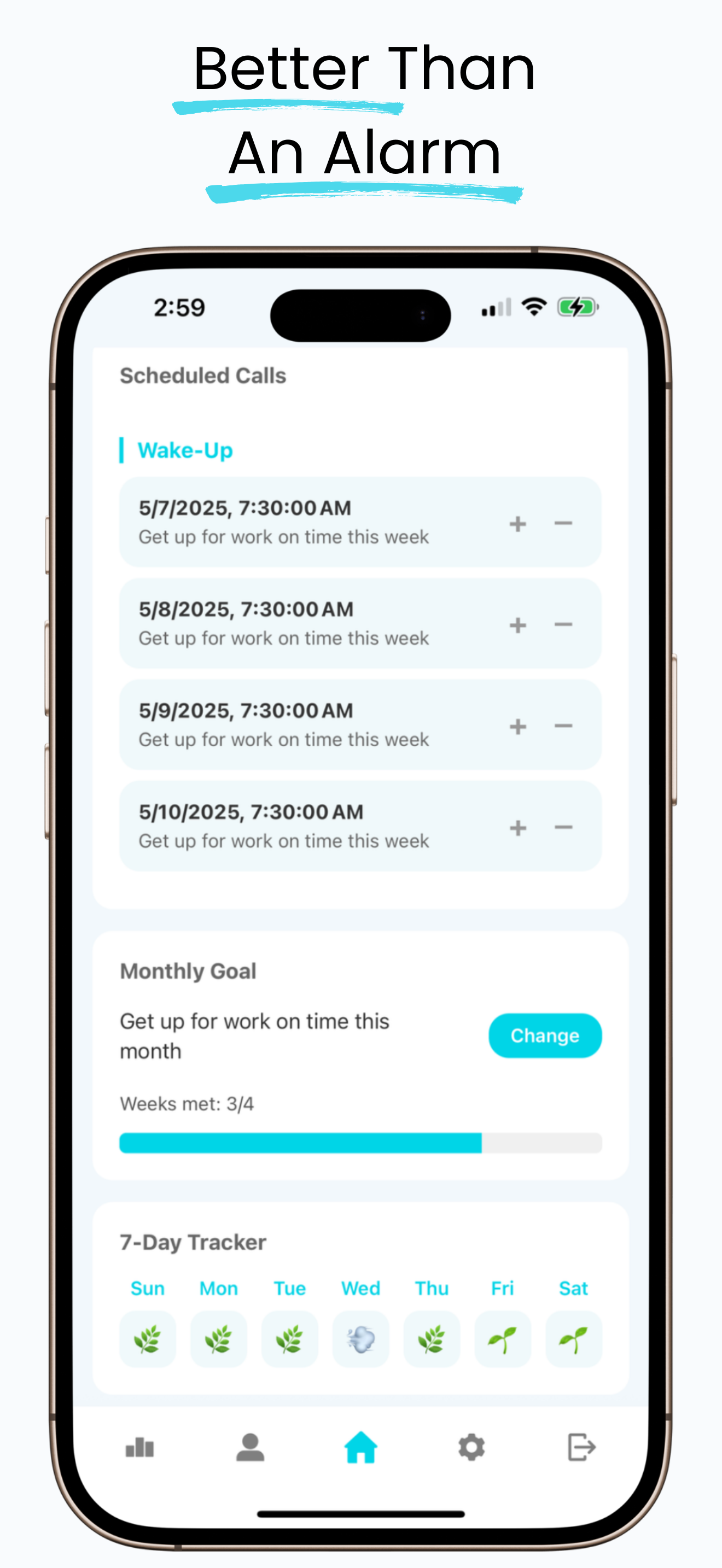 UpVibe goal tracking